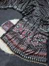 Tew Soft Satin Fabric Trending Ajarakh Print Saree 